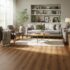 Luxury vinyl plank flooring in a stylish Arizona living room, emphasizing aesthetic appeal and practical benefits