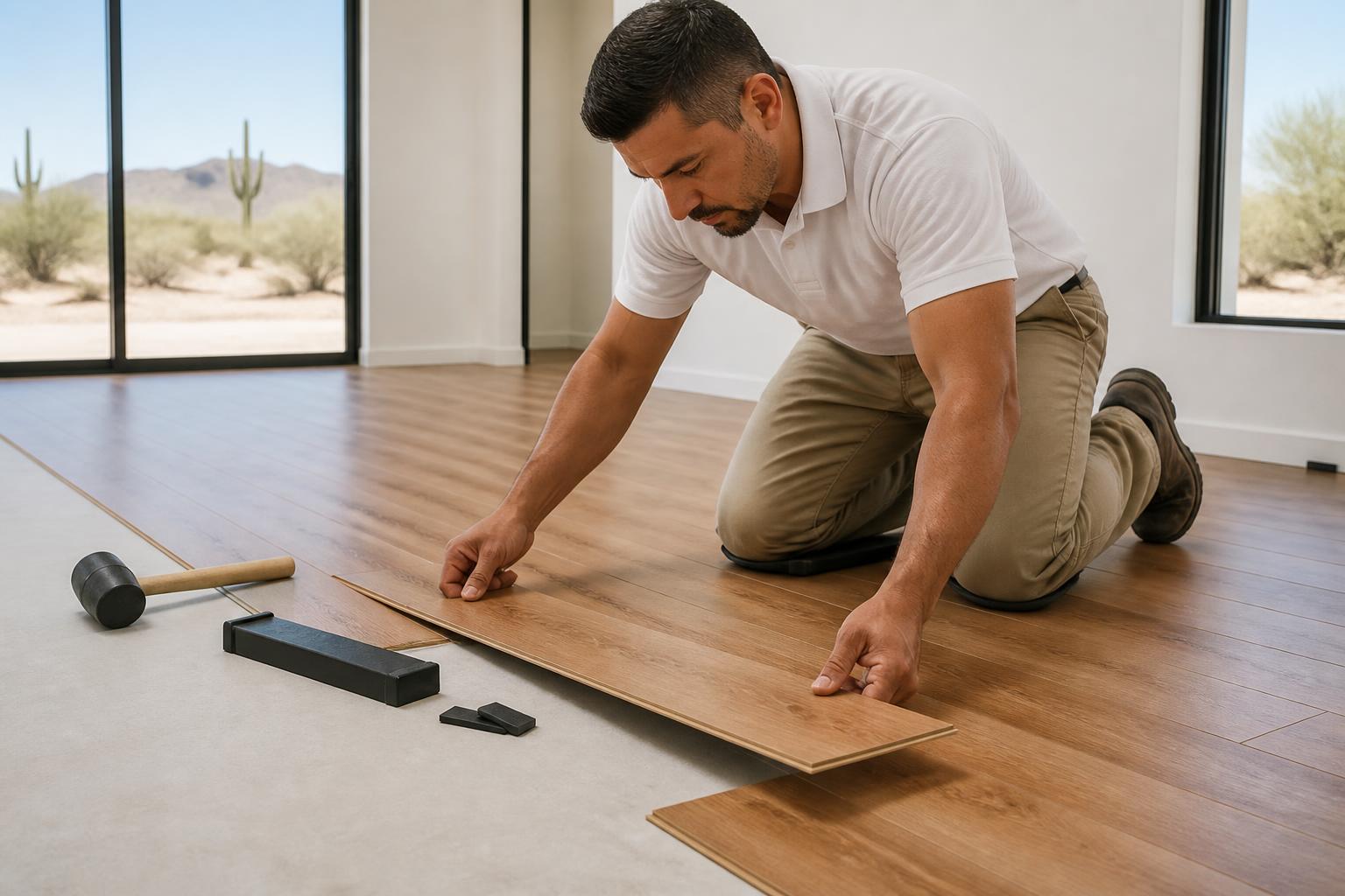 Laminate and luxury vinyl plank flooring comparison for Arizona West Valley homes